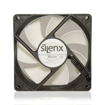 SILENX 80 mm. 15DBA Thermistor Fluid Dynamic Bearing Fan EFX-08-15T